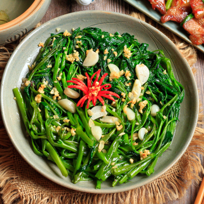 RAU MUỐNG XÀO TỎI